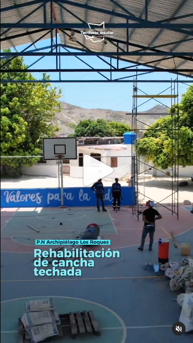 Rehabilitada la cancha de usos múltiples “Neomar Salazar”